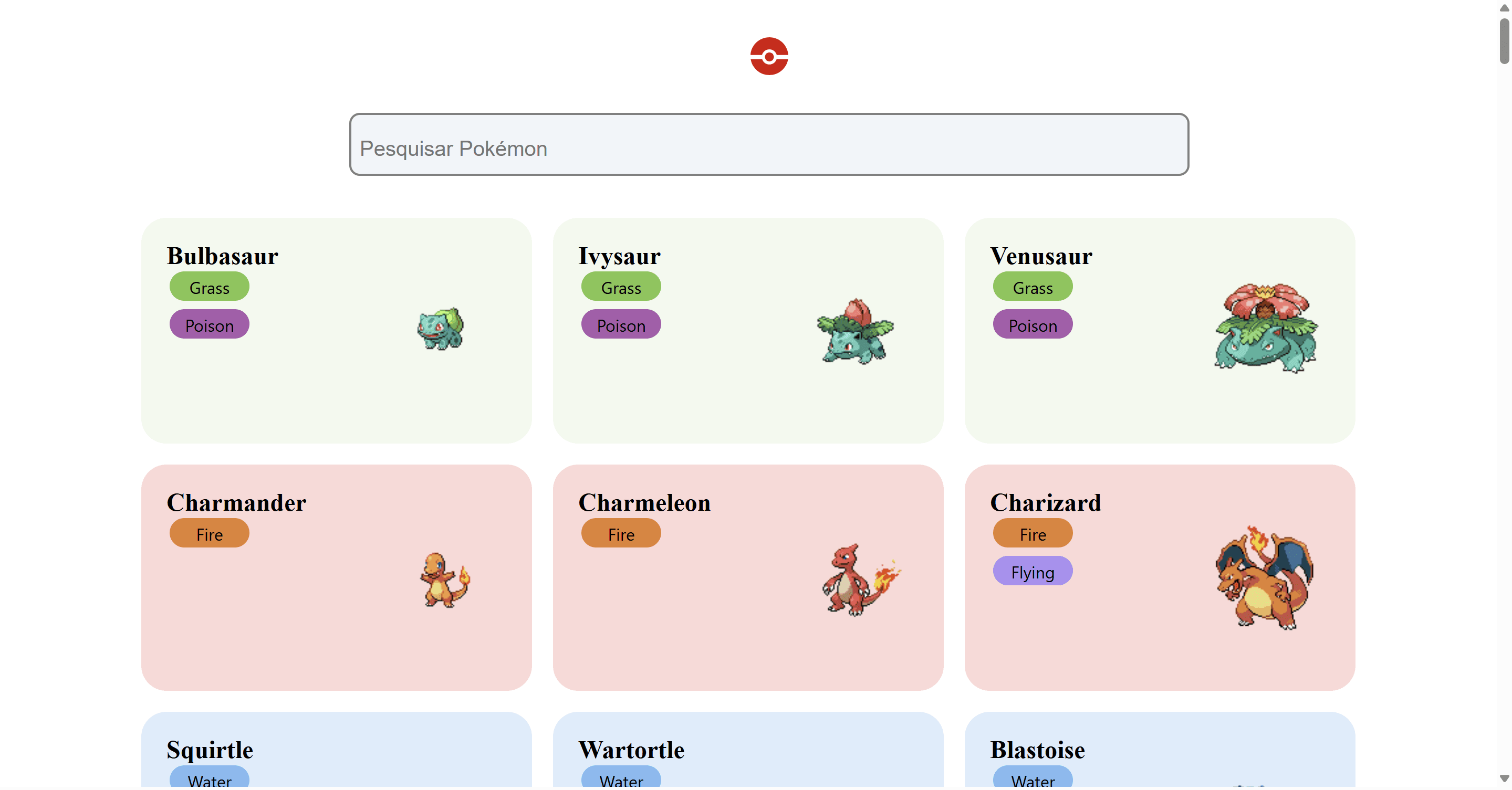 imagem site pokedex